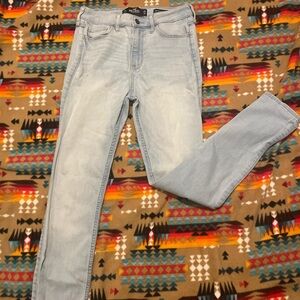 Hollister Light Blue High-Rise Super Skinny Jeans
